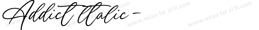 Addict ltalic字体转换